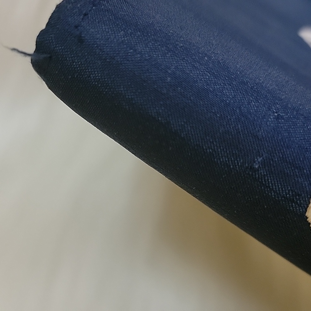 SHIRALEAH Navy Blue Silk White Embroidered Anchor Nautical Preppy Clutch Bag - Picture 11 of 16
